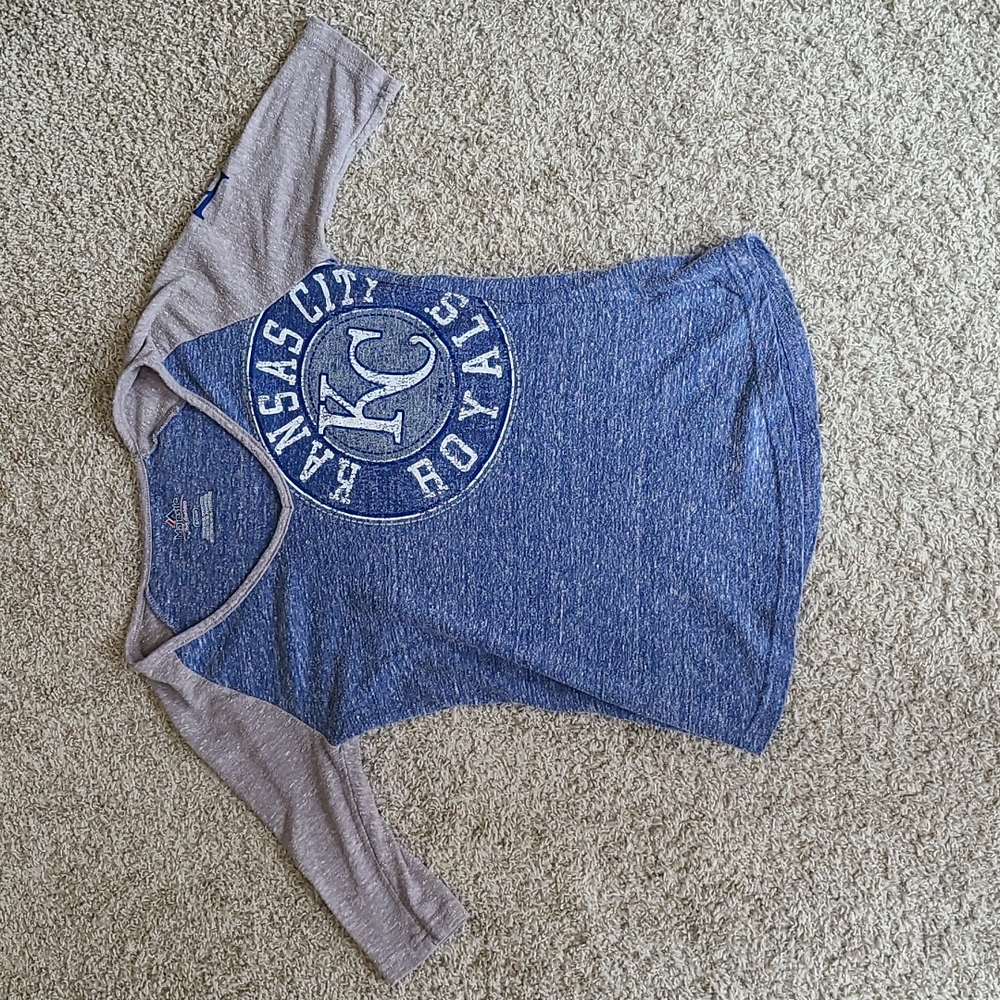 Kansas City Royals Baseball 1/2 Sleeve T-Shirt